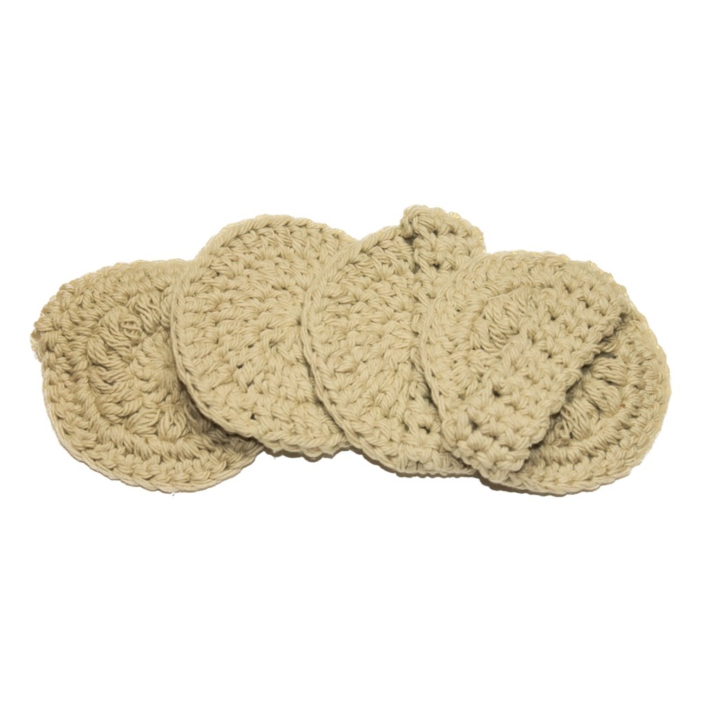Crocheted Facial rounds Set of 10 100% Cotton Soft & Reusable